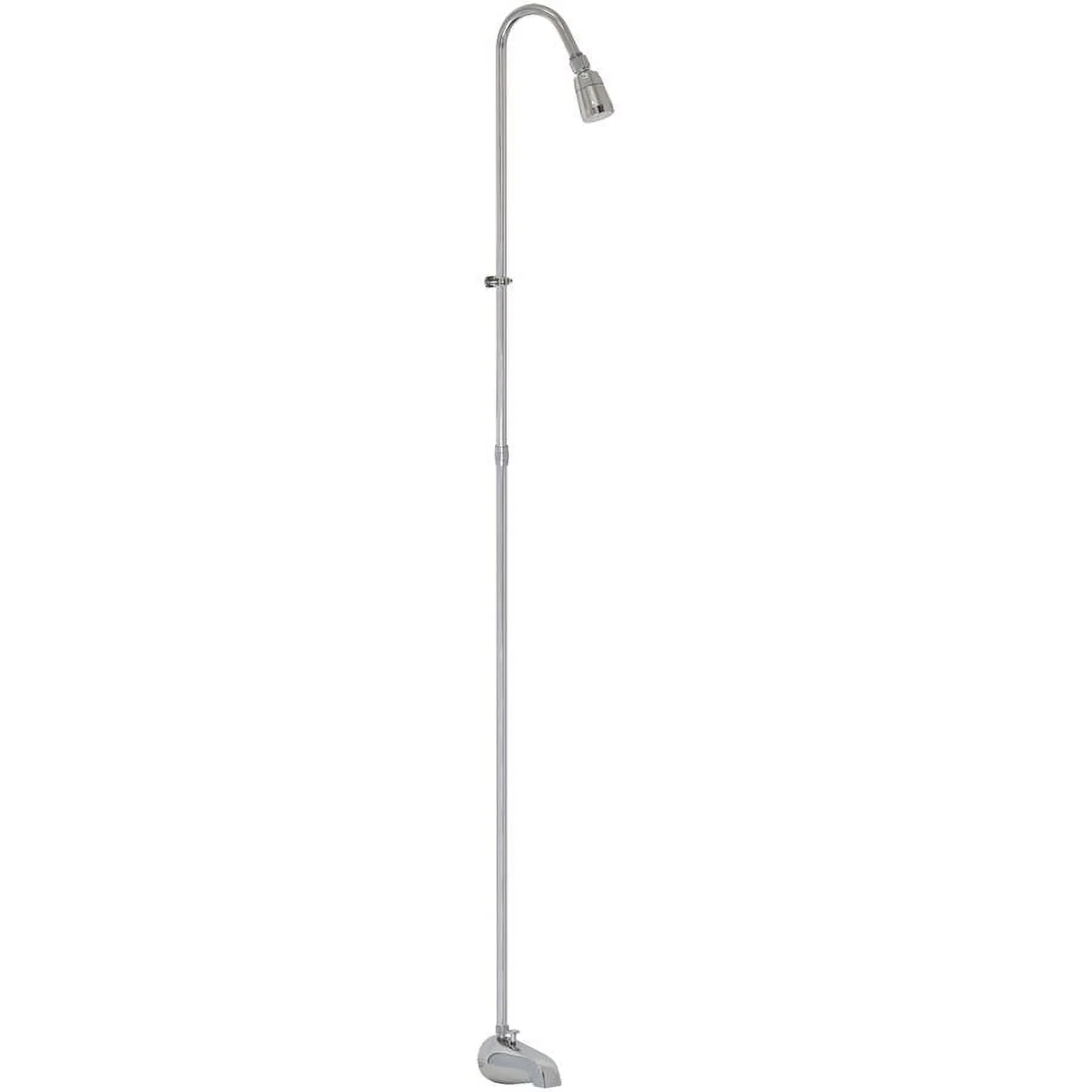 Shower Head Essential with Easy To Install, 11120 Spout-Type Portable Add-On Unit, The riser diameter is 3/8 in. - Abs Silver Model 3D6D91