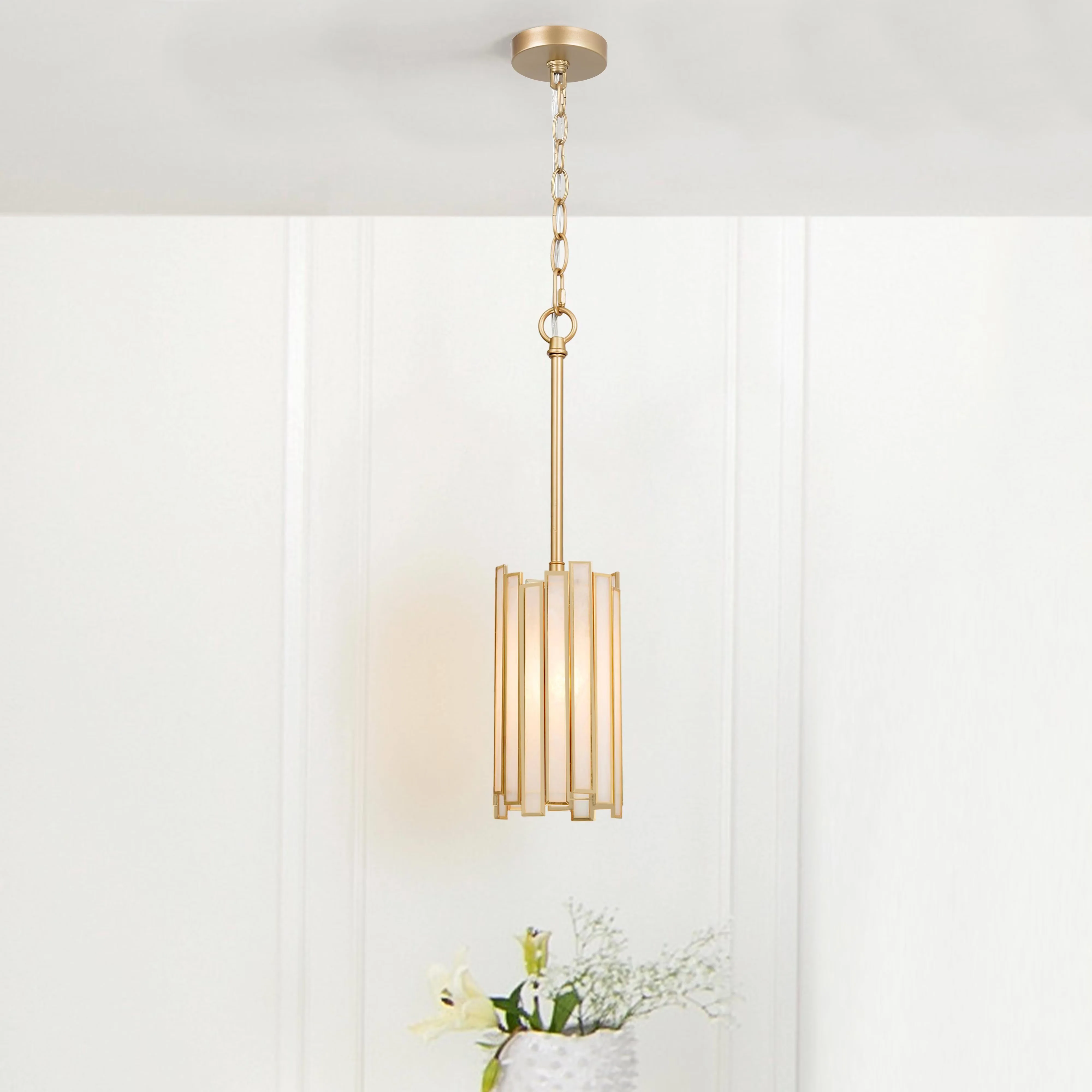Essential Ceiling Lights Fixture with LED, Adjustable Height - Metal;Glass for Kitchen Model E1B616