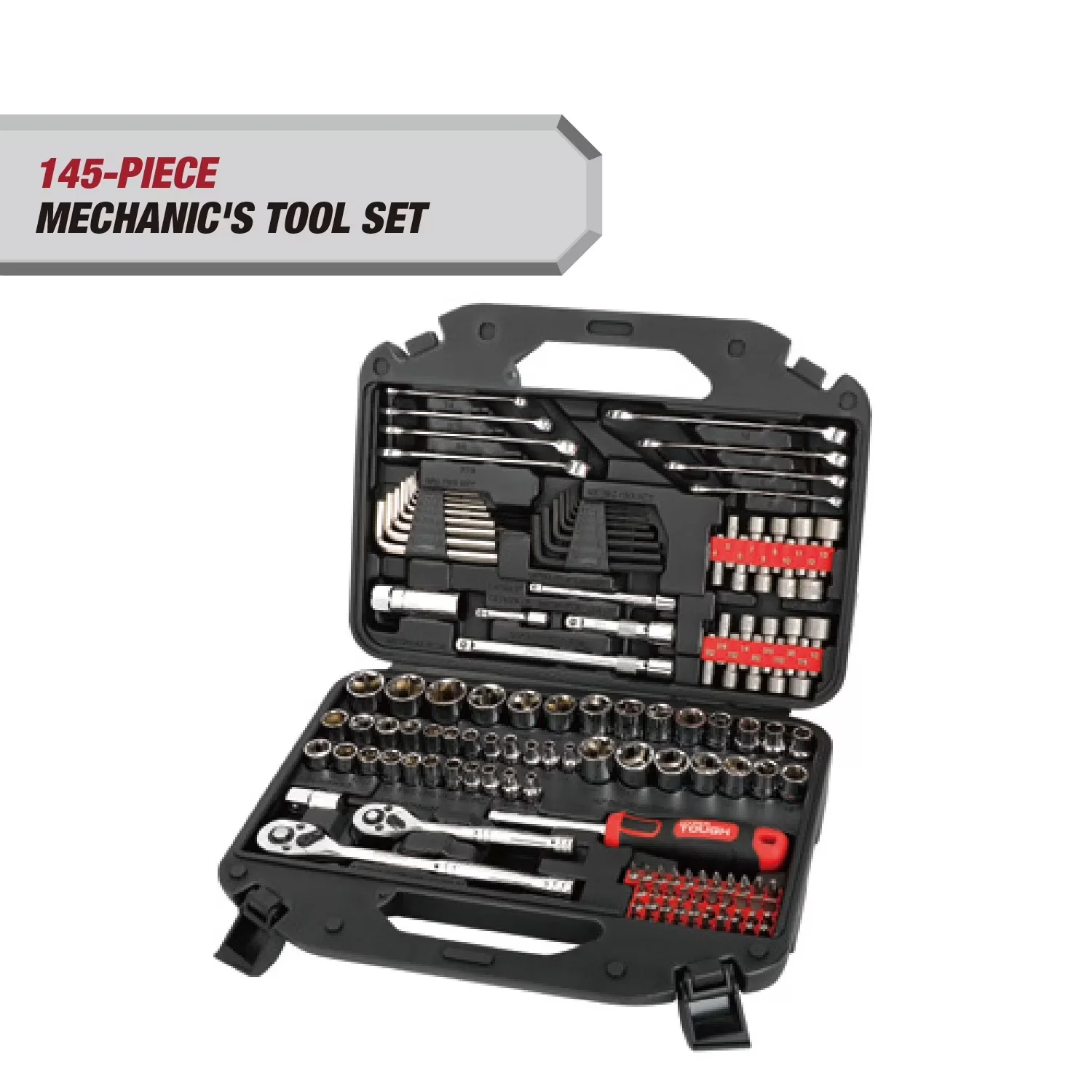Durable Hand Tool Set with Heavy-Duty, Easy To Operate, Easy Clean - Brown Model 19647D