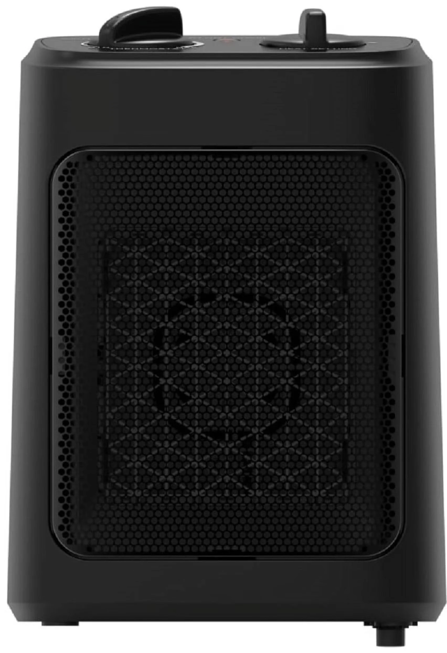 Compact Portable And Electric Space Heater with 1500W, Adjustable, Mold & Mildew Resistant - Black Model B9B420