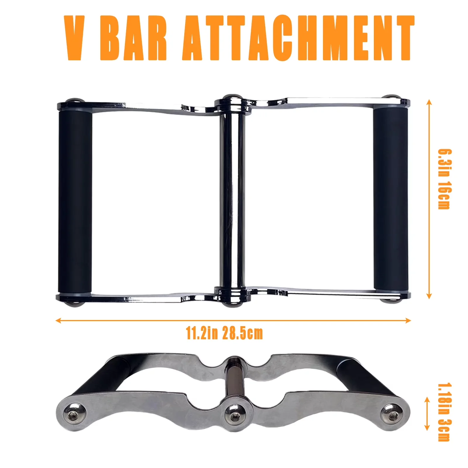 Home Gym Accessory Durable with Heavy Duty, Cable Machine Attachment - Steel Style 4 for Home Model 685494