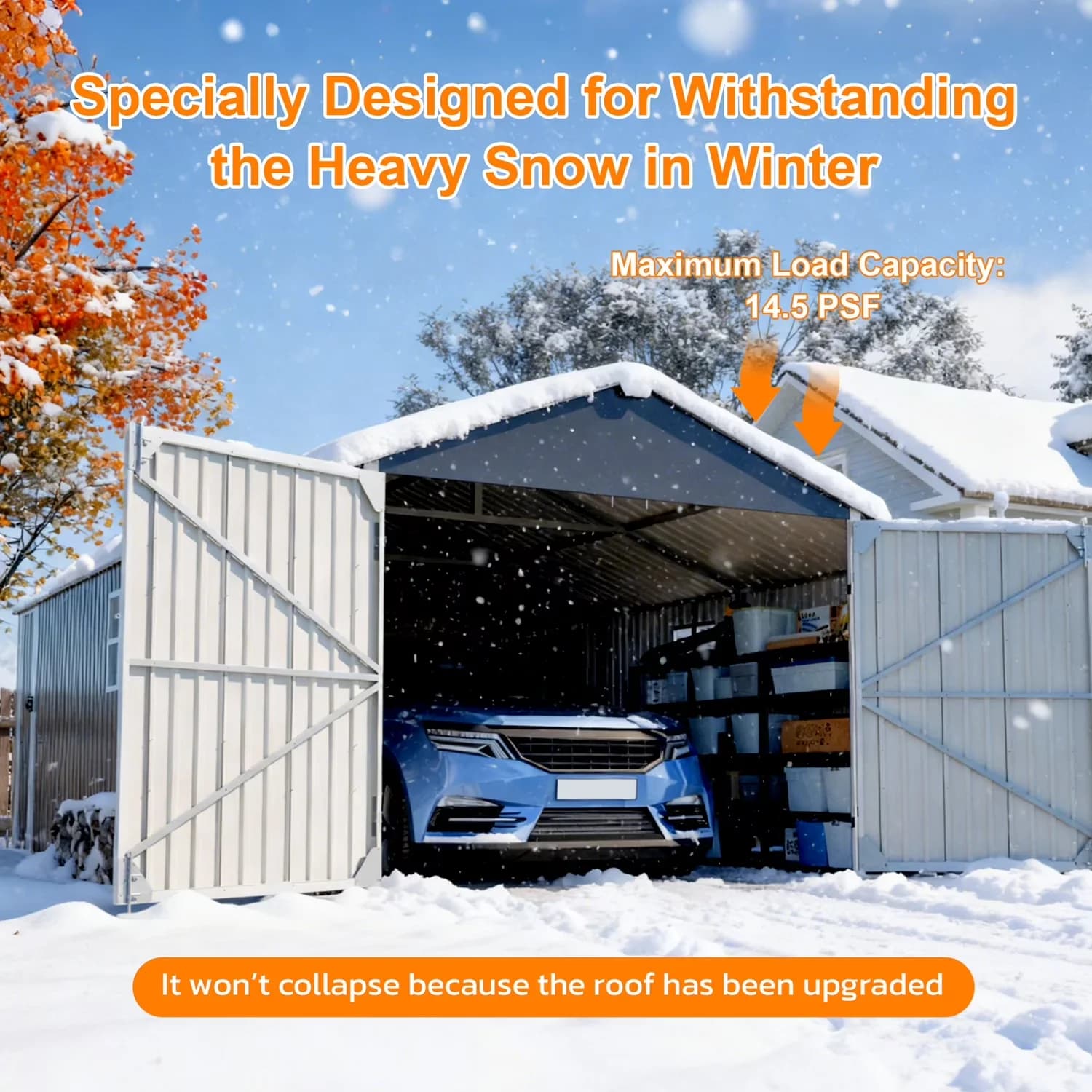 Professional Shed with Waterproof, Lockable Door, Water-Resistant - Black Metal,Polypropylene,Nylon Model 1B3D7C
