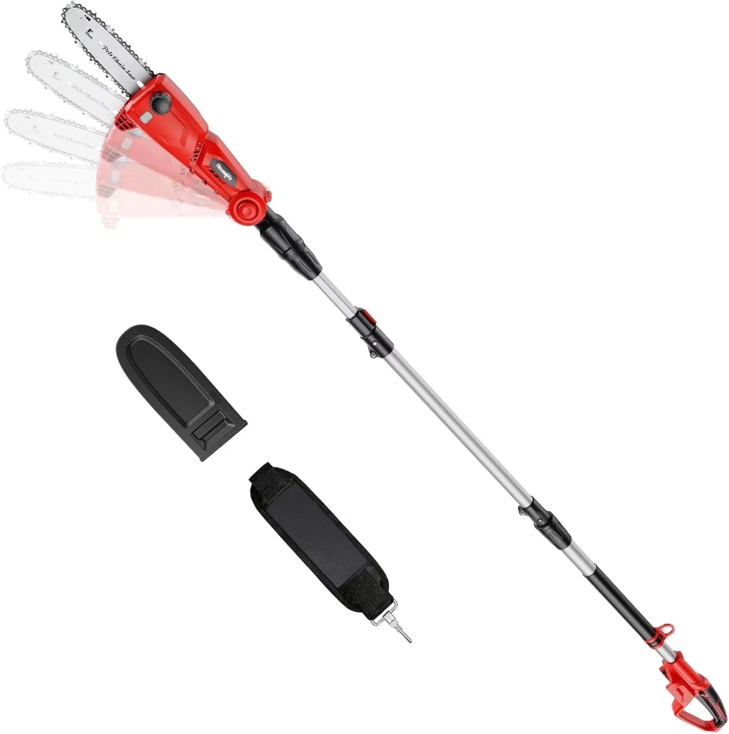 Compact Pole Saw with Battery, Automatic Chain Oiler, Cordless Compatible - Model 7BF4BB