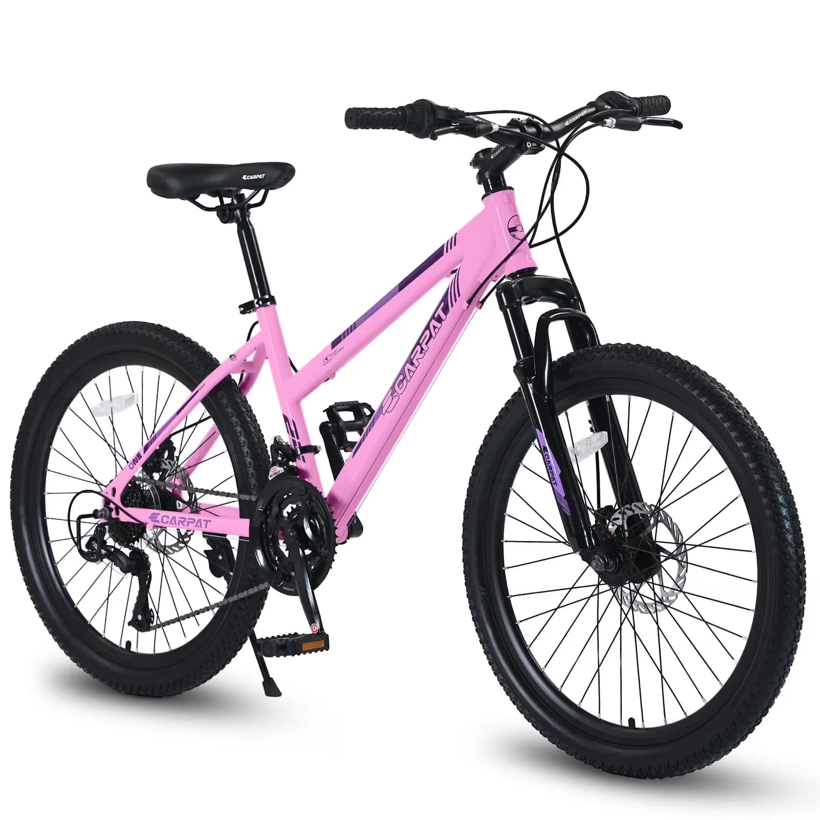 Mountain Bike Compact with Lightweight, 24" - Pink Teenagers - Universal Fit Model 79C972