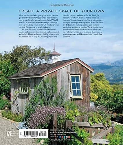 Durable Shed with Page Count: 176, (Hardcover), She Sheds: A Room of Your Own - Model 1E8BD6