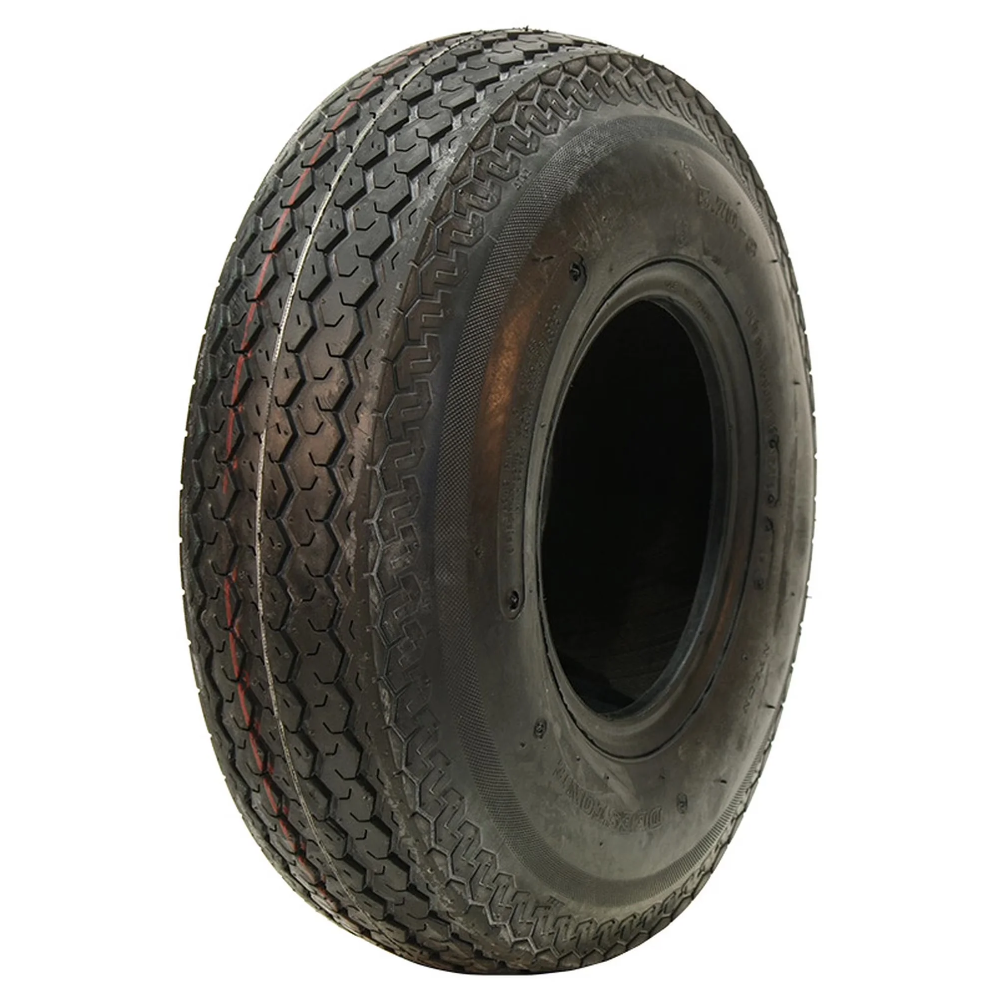 Modern Trailer Tire with Fits Multiple Makes And Models, Bias construction - Model 68A182