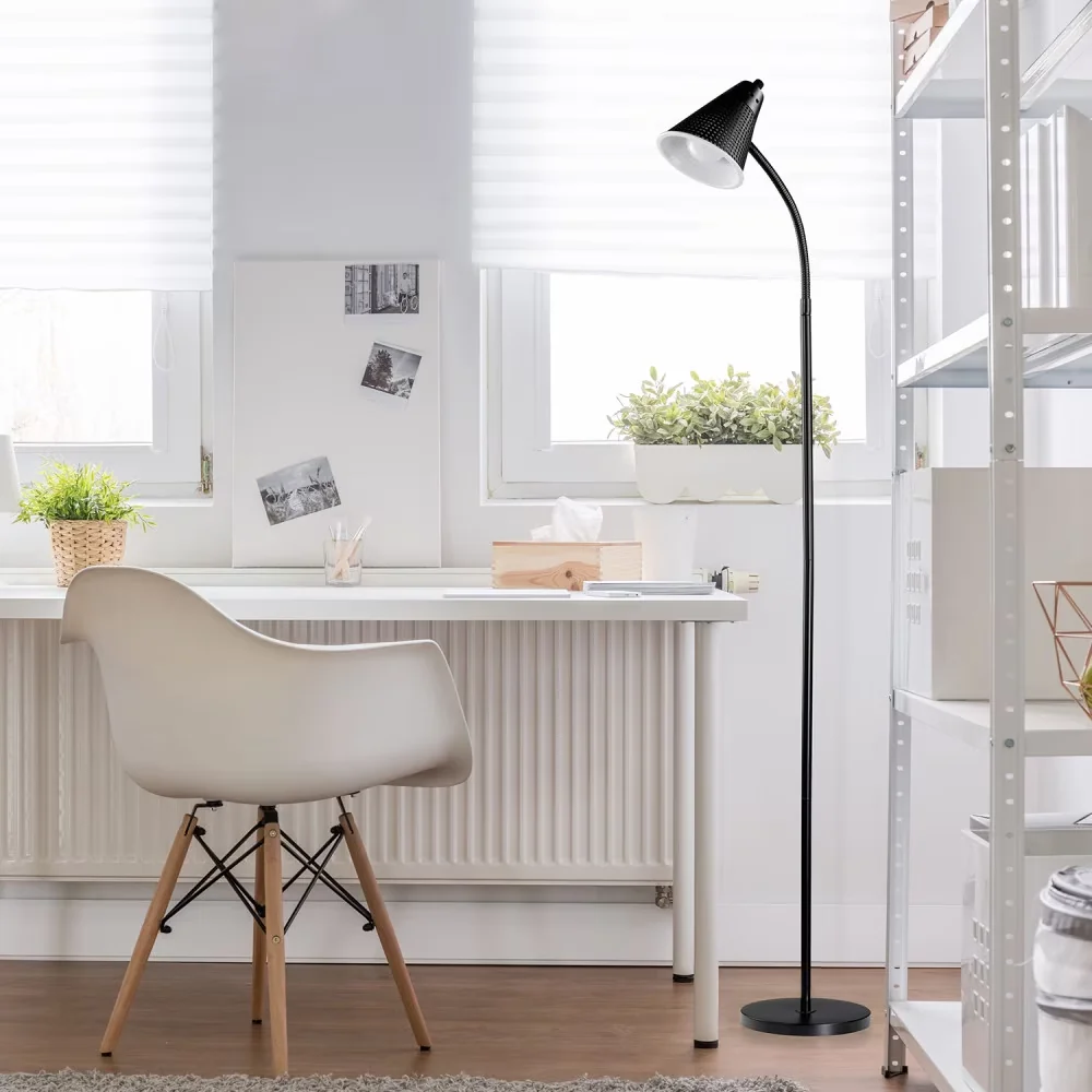 Quality Floor Lamp with LED, Modern - Black Metal Novogratz - Essential Collection Model 878FE0