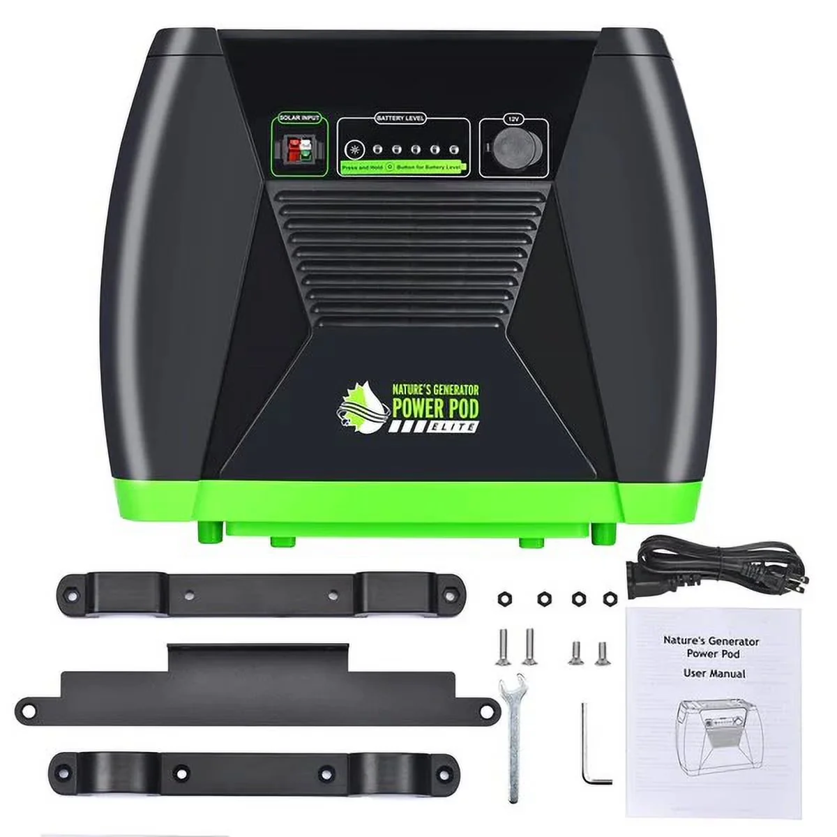 Classic Generator with 12-volt DC outlet, Black - Black Nature - Commercial Quality Model 6F5532