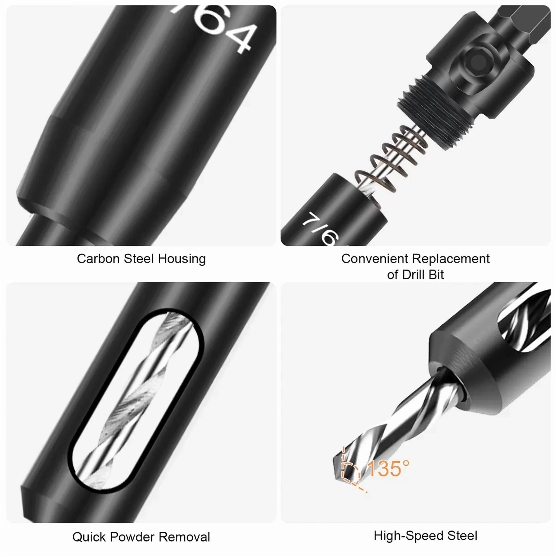 Power Tool Reliable with Useful for both indoor and outdoor use. - 6Pcs Model A74FA8