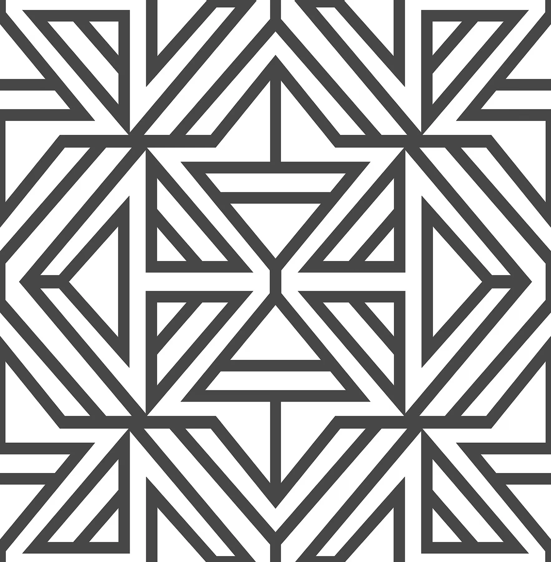 Modern Wallpaper with Removable, 216-in by 20.5-in - Black, White Vinyl Model AE6E9B