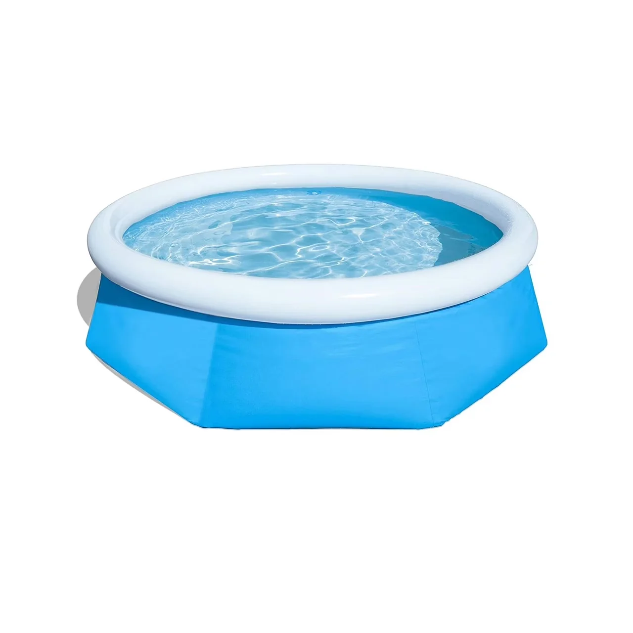 Classic Inflatable Pool with Puncture Resistant, 10ft Round Easy Set Kids Swimming, Filter Pump - Blue Model EC3691