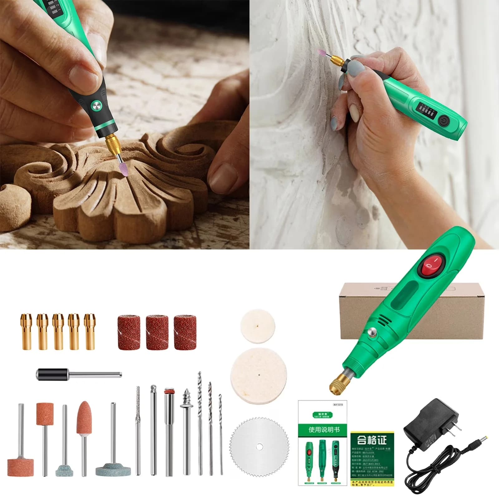 Woodworking Reliable with Adjustable, Adjustable Speed, Handheld Mini Grinder Polishing Tool - Multicolor Model DF4EAF