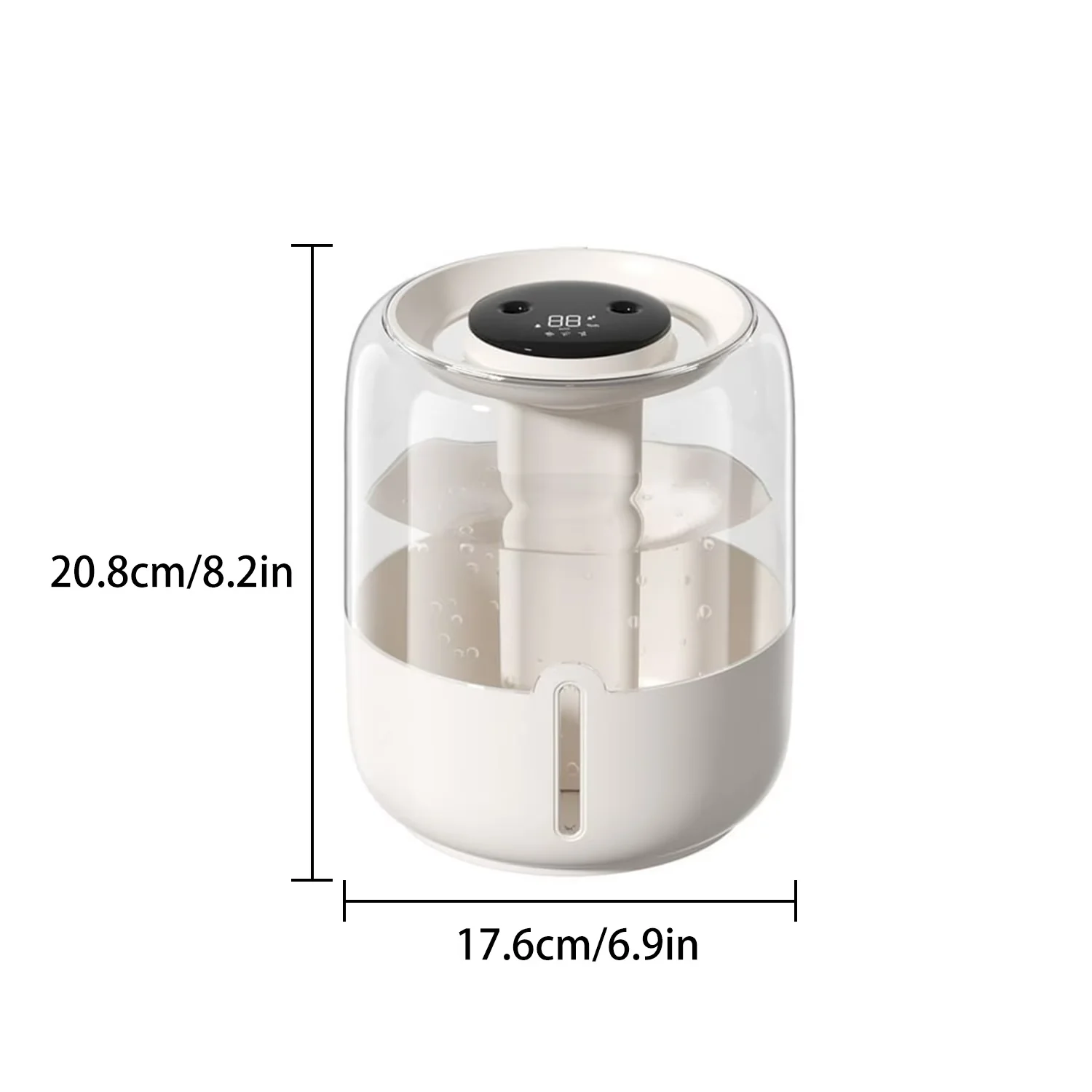 Premium Humidifier with Purifies Air, Water Level Indicator, Variable Speed - Beige Model 5A8884