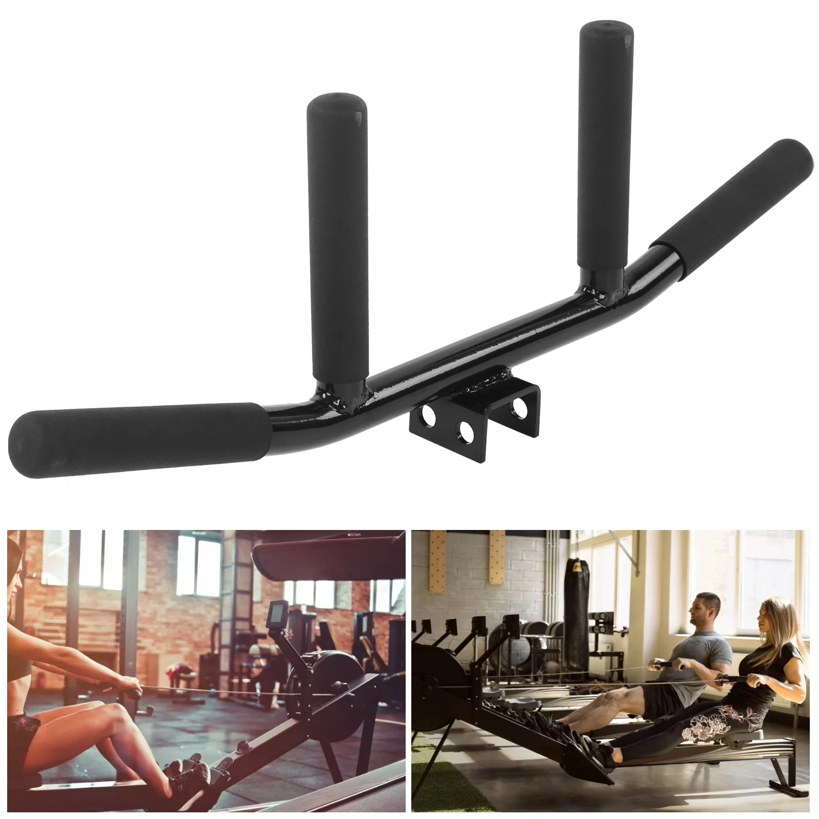 Stylish Home Gym Accessory with Heavy Duty - Black Steel 8 inches - Built to Last Model C1B6D3