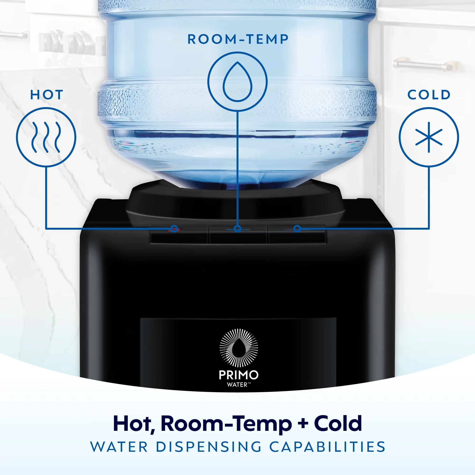 Efficient Water Filtration with Child Safely Lock, ® Top Loading Pro 3 Temp Dispenser - Silver Plastic Model EC5BCE