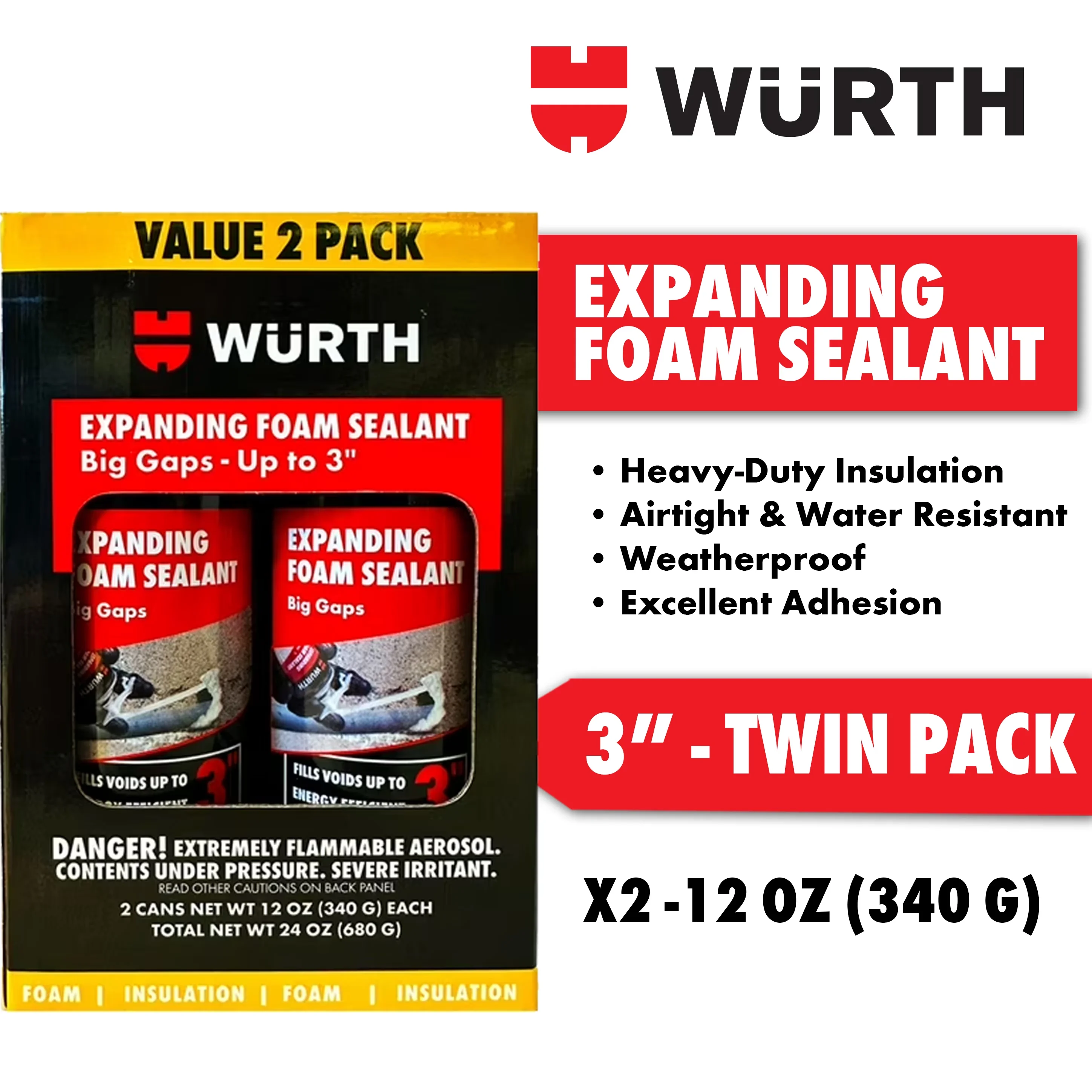 Quality Building Material with Insulated, Energy Efficient, Easy Installation - Expanding Foam White Model E42D73