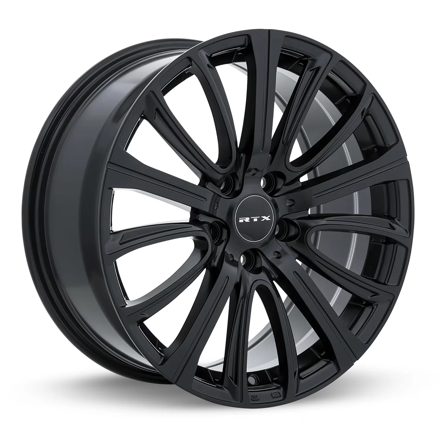Premium Wheels And Rim with 18X8 5X114.3 ET35 CB73.1 SATIN BLACK - Black Aluminum Model 856E05