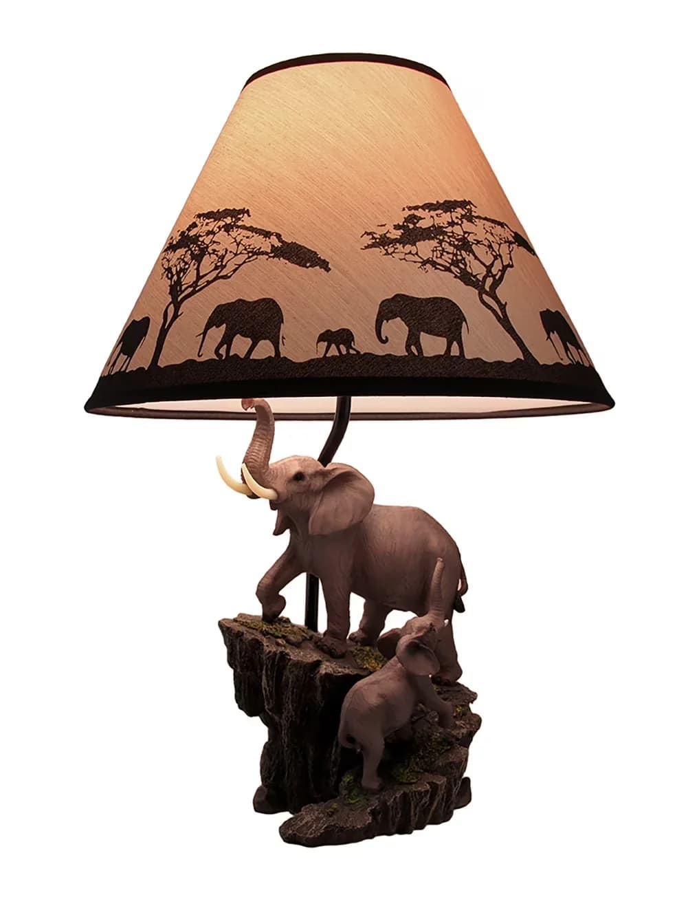 Professional Table Lamp with LED, Standard Lamps, Traditional - Resin Gray Model 9D514B