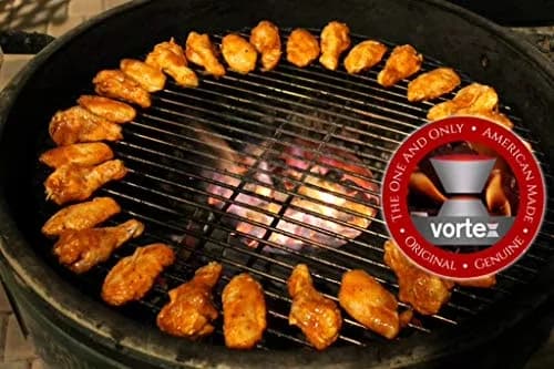 Quality Smoker with • ORIGINAL & AUTHENTIC, USA MADE!, • Medium Vortex BBQ accessory - Stainless Steel Silver Model F10E63
