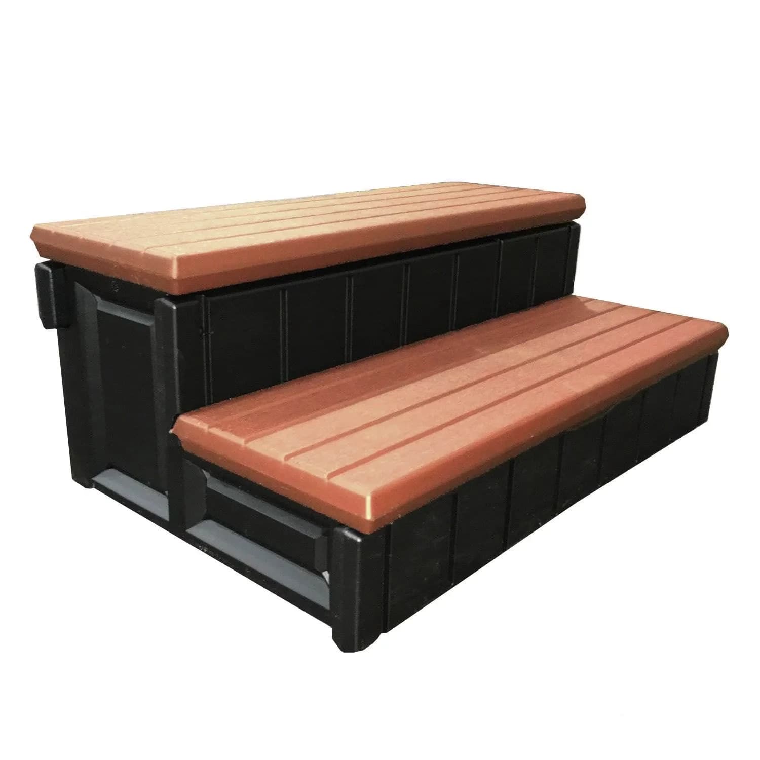 Quality Hot Tub with Complements any spa or patio, Extremely durable blow molded plastic, Durable and maintenance free - Plastic Brown Model F8B215