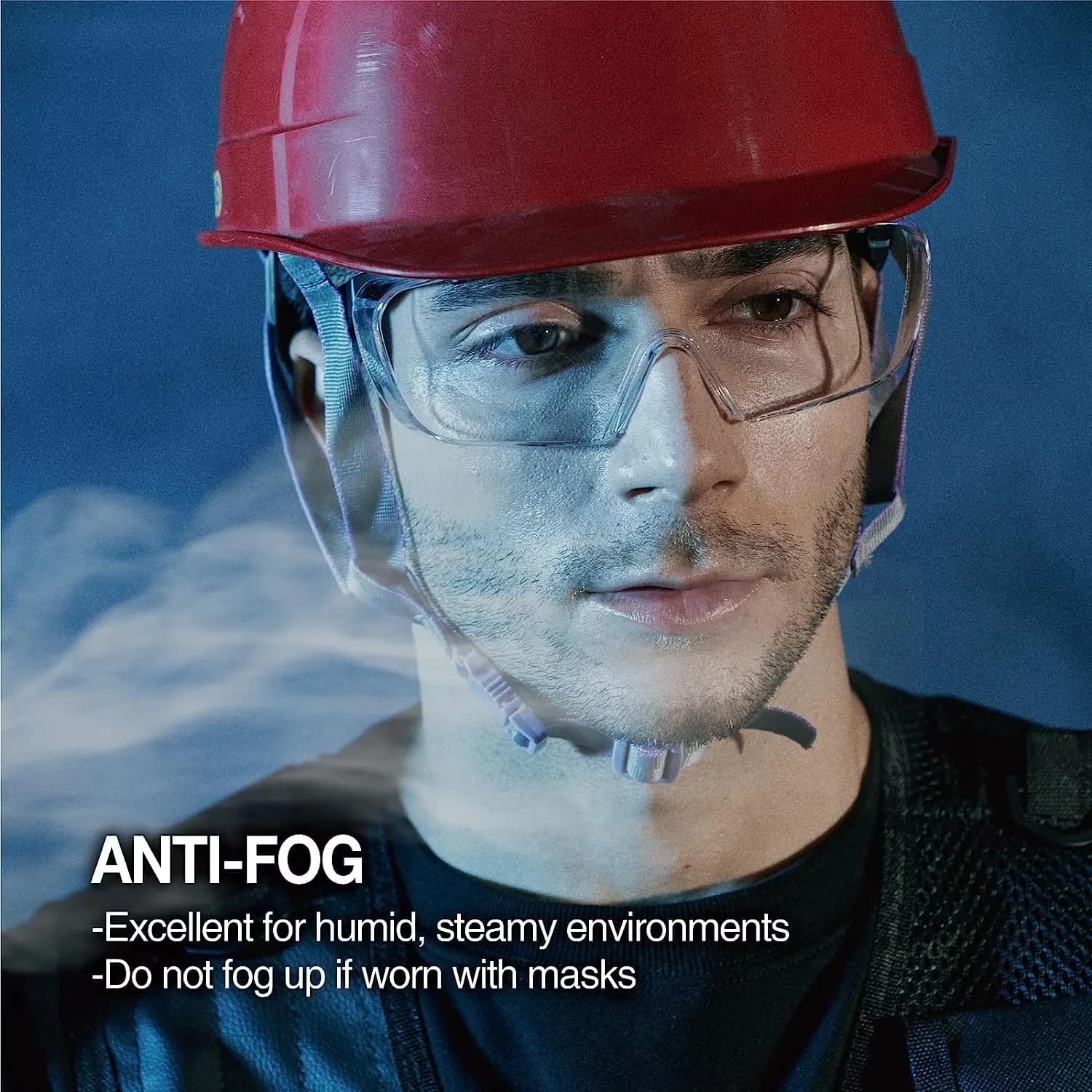 Durable Protective Equipment with 1 Pair, Clear Polycarbonate Lens - Gray Model 7E6BDA