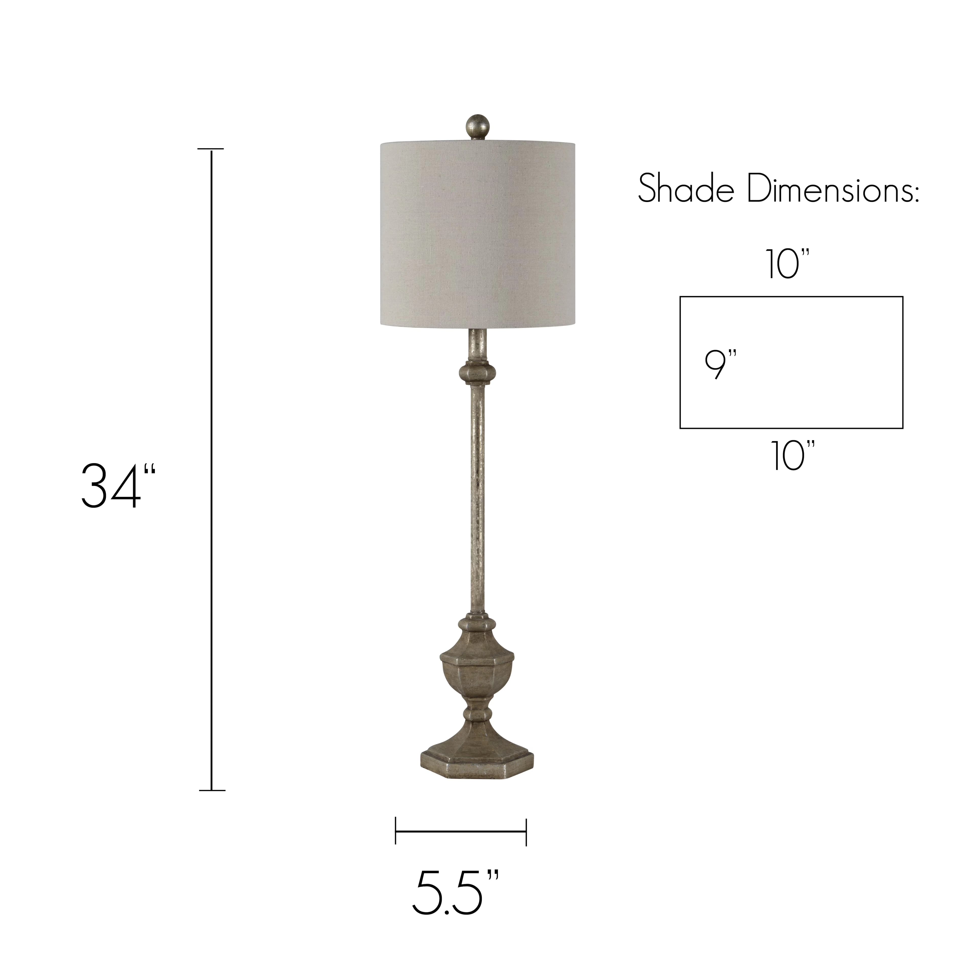 Lamp Set Reliable with Incandescent, Material: resin, Set of 2 plug-in lamps - Resin Gray Model 3459CF