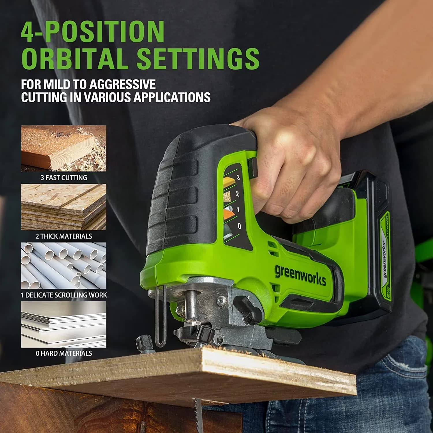 Reliable Power Saw with Battery, 24V, Easy To Operate - Professional Series Model 6AA616