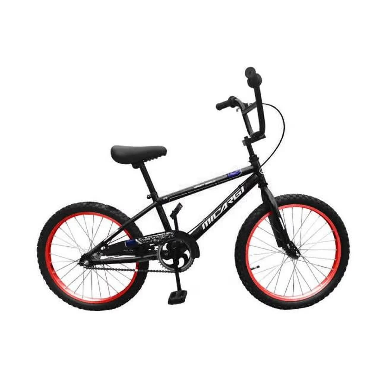 Versatile Kids Bike with Adjustable Seat, Size: 20"., Fork: hi-ten steel. - Black Model 79E3AB