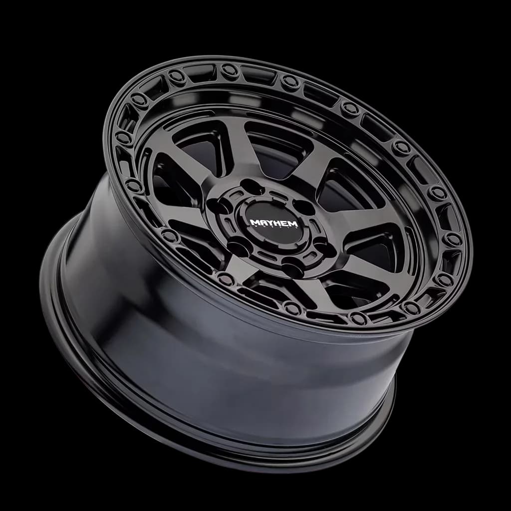 Wheels And Rim Efficient with Model: RIDGELINE, Mayhem Ridgeline 8306 Satin Black 8.5-17 - Aluminum Model 0C064B