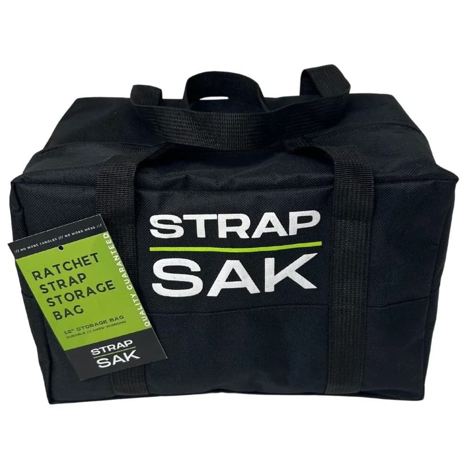 Compact Toolstorage with Storage, Easy to use and practical for everyone., Strap Sak Ratchet Strap Storage Bag - Model 727950