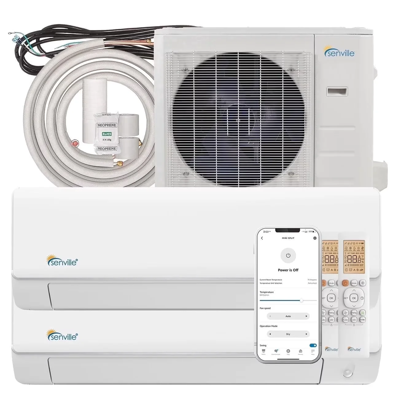 Reliable Air Conditioner with 28000 BTU, Remote Controlled, Wi-Fi Capable - 2 Zones Model 5B5FCC