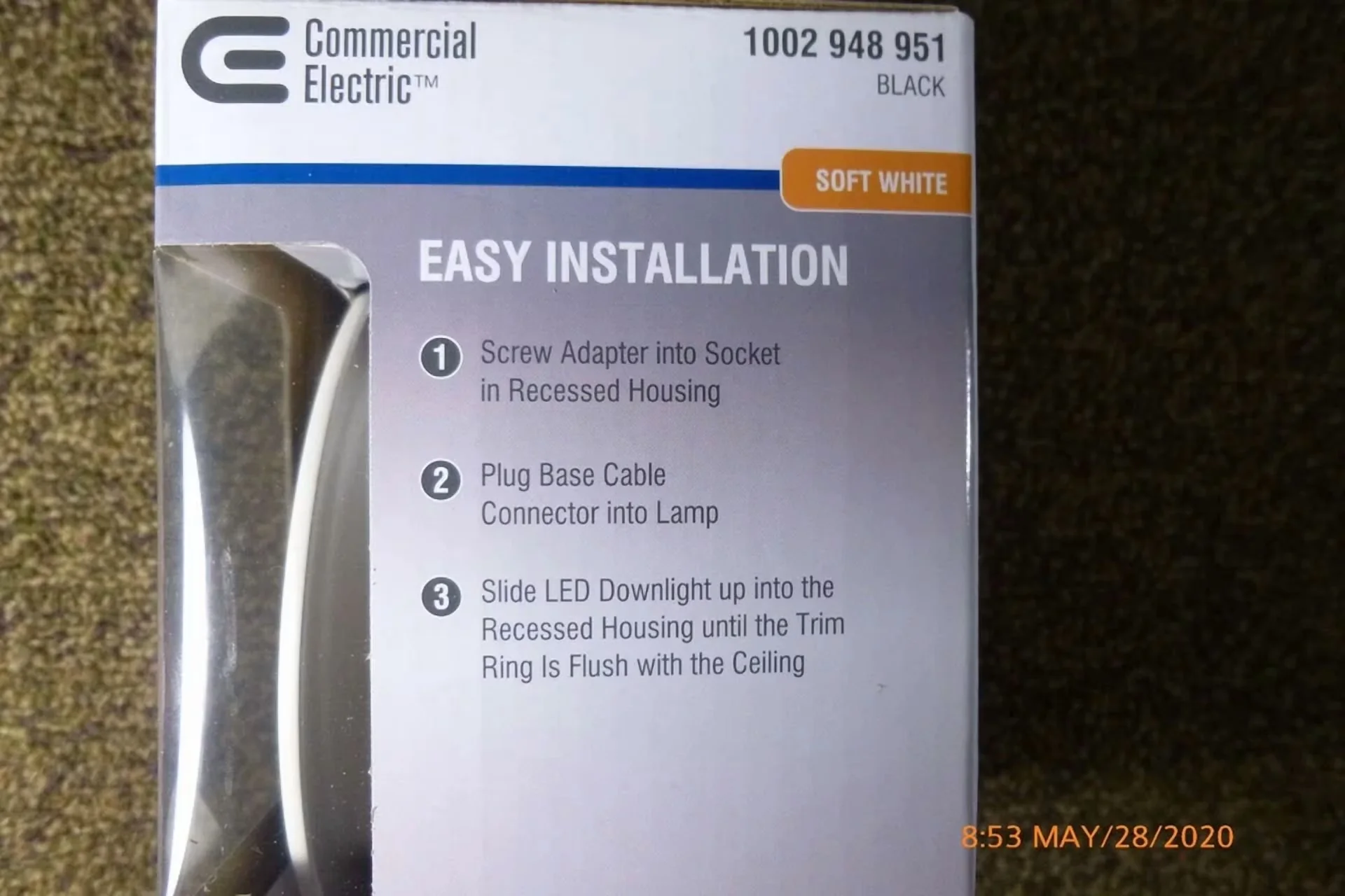 Sleek Ceiling Lights Fixture with LED - Commercial - Space-Saving Design Model D404E3