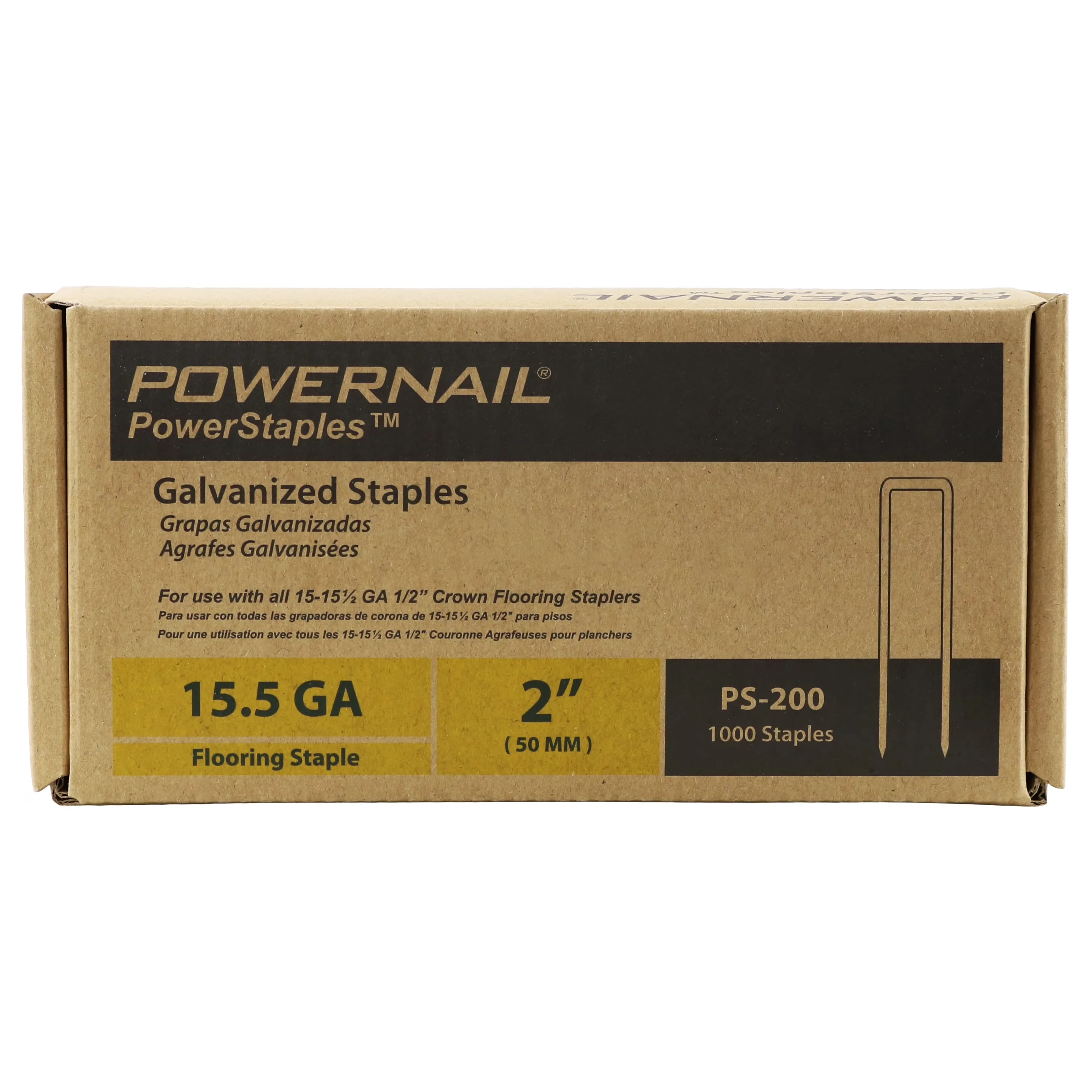 Pro Tool Versatile with PACKAGE – Box of 1,000 count staples - Steel PS200 Model 68344B