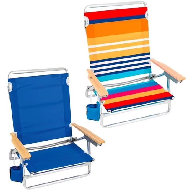 Versatile Beach Chair with Folding, Light weight aluminum frame - Multicolor Model 586B5C