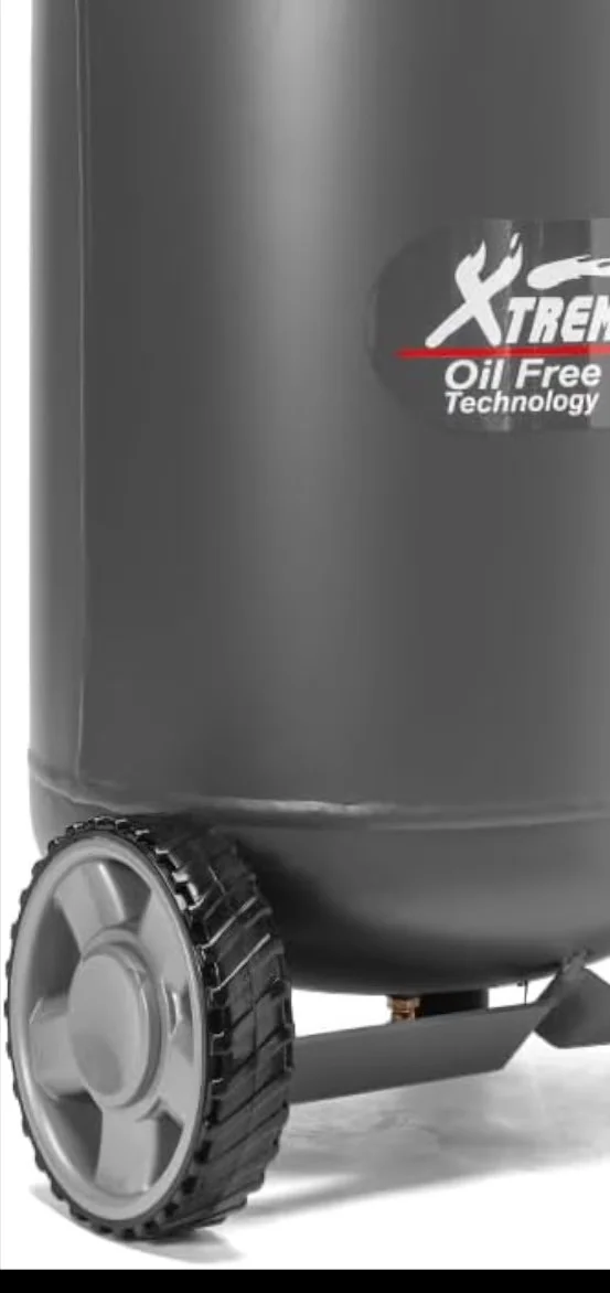 Reliable Air Tools Compressor with Portable, Quiet Operation, Grey - Steel, Metal, Plastic Gray Model 982345