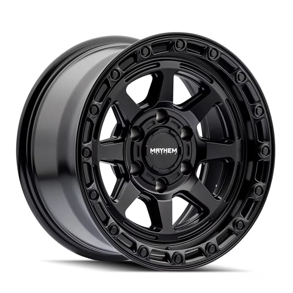 Wheels And Rim Efficient with Model: RIDGELINE, Mayhem Ridgeline 8306 Satin Black 8.5-17 - Aluminum Model 0C064B
