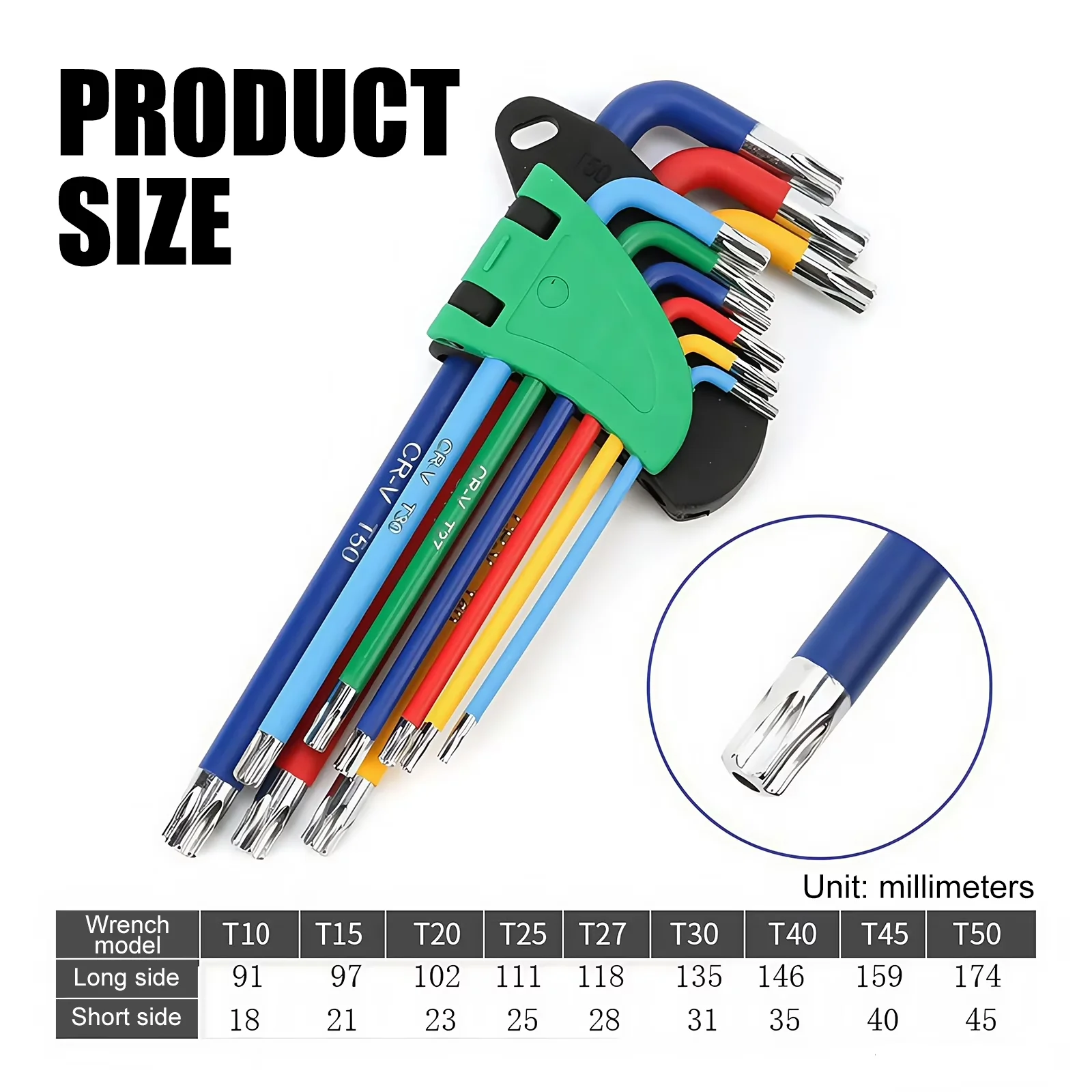Essential Hand Tool Set - Purple Color - Sleek Profile Model 7FF126