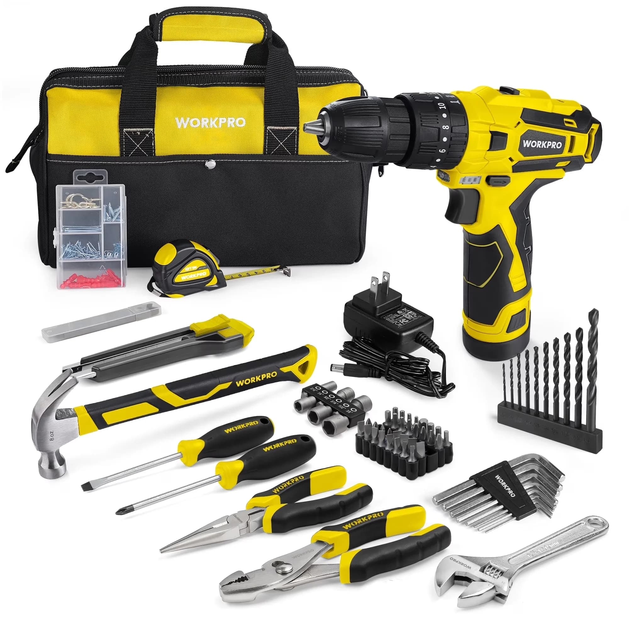 Premium Drills Driver with 12V, Power Tool Set, 12V Cordless Drill - Quality Construction Model D262F6