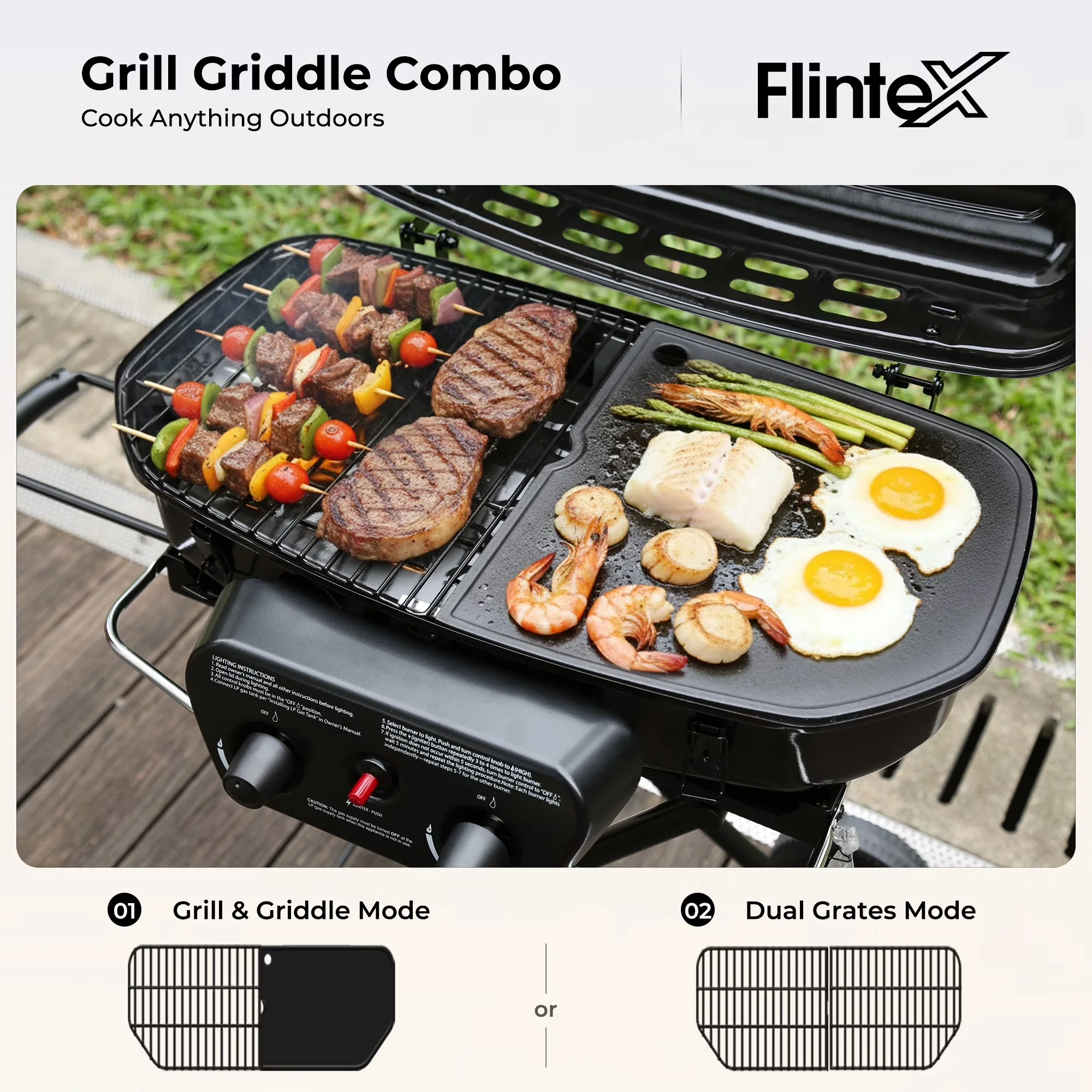 Gas Grill Reliable with Portable, Foldable Legs, Grease Pan - Enamel for Patio, Camping Model 1B3BE5