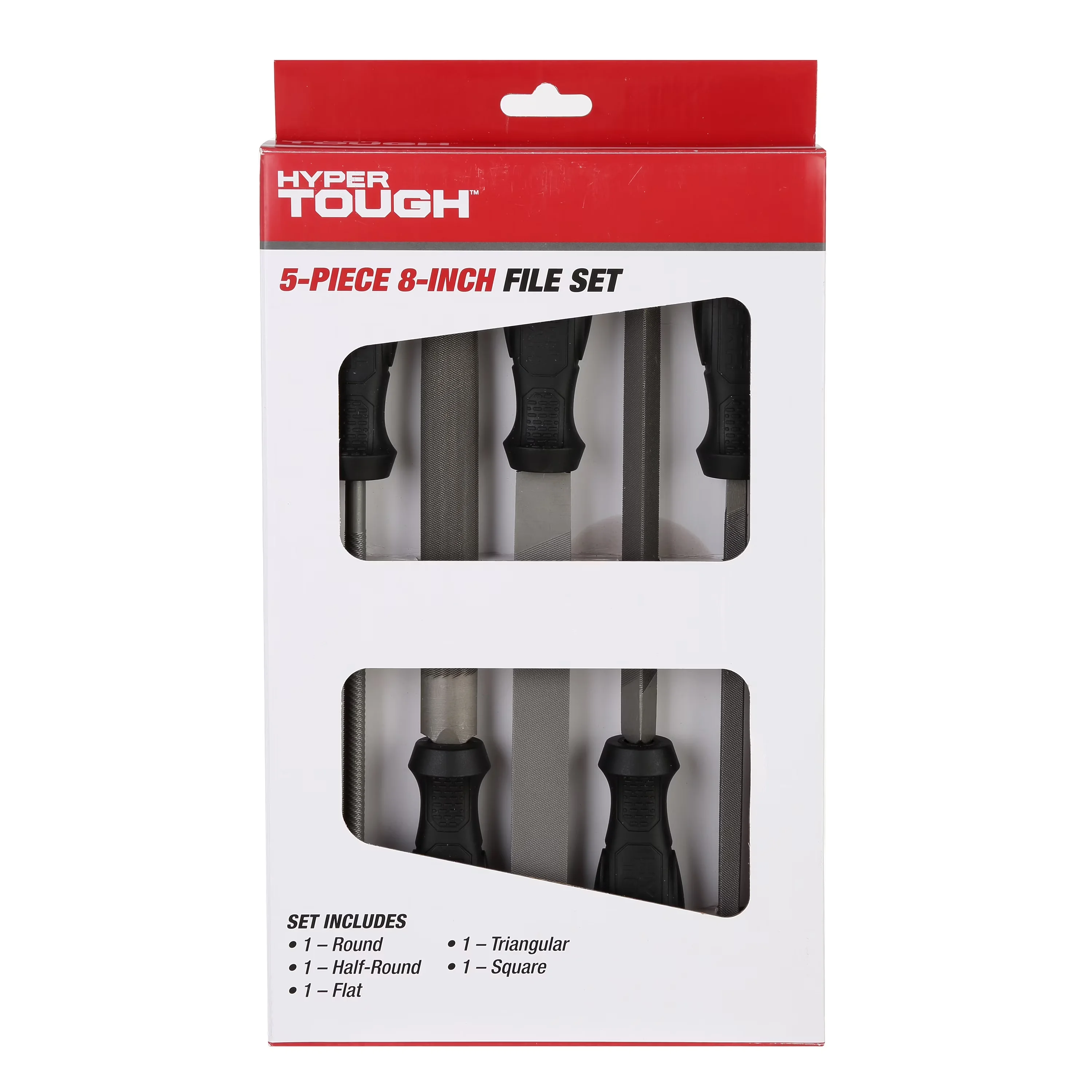 Reliable Hand Tool with Compact, New Condition, 5-Piece 8-inch File Set - 1.4" x 7.5" x 14" Model A87E70