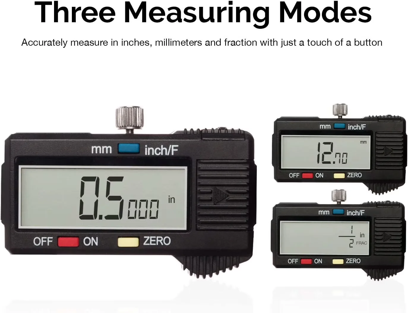Sleek Measuring Layout with Battery, Linear Capacitive Measuring System - Black Stainless Steel Model C21B57