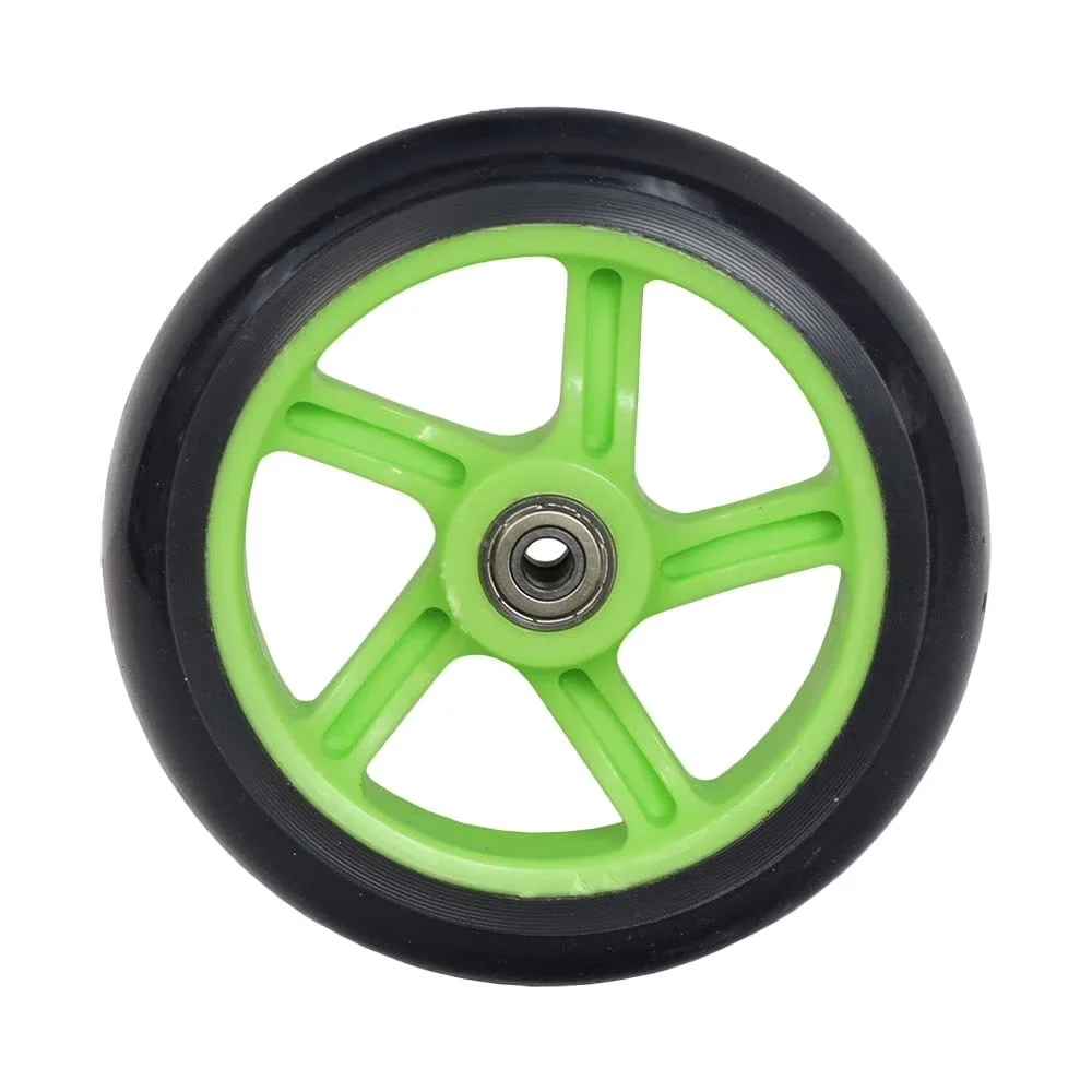 Innovative Scooter with Front Wheel, 140 mm diameter 5-spoke design. - Green Model 04E824