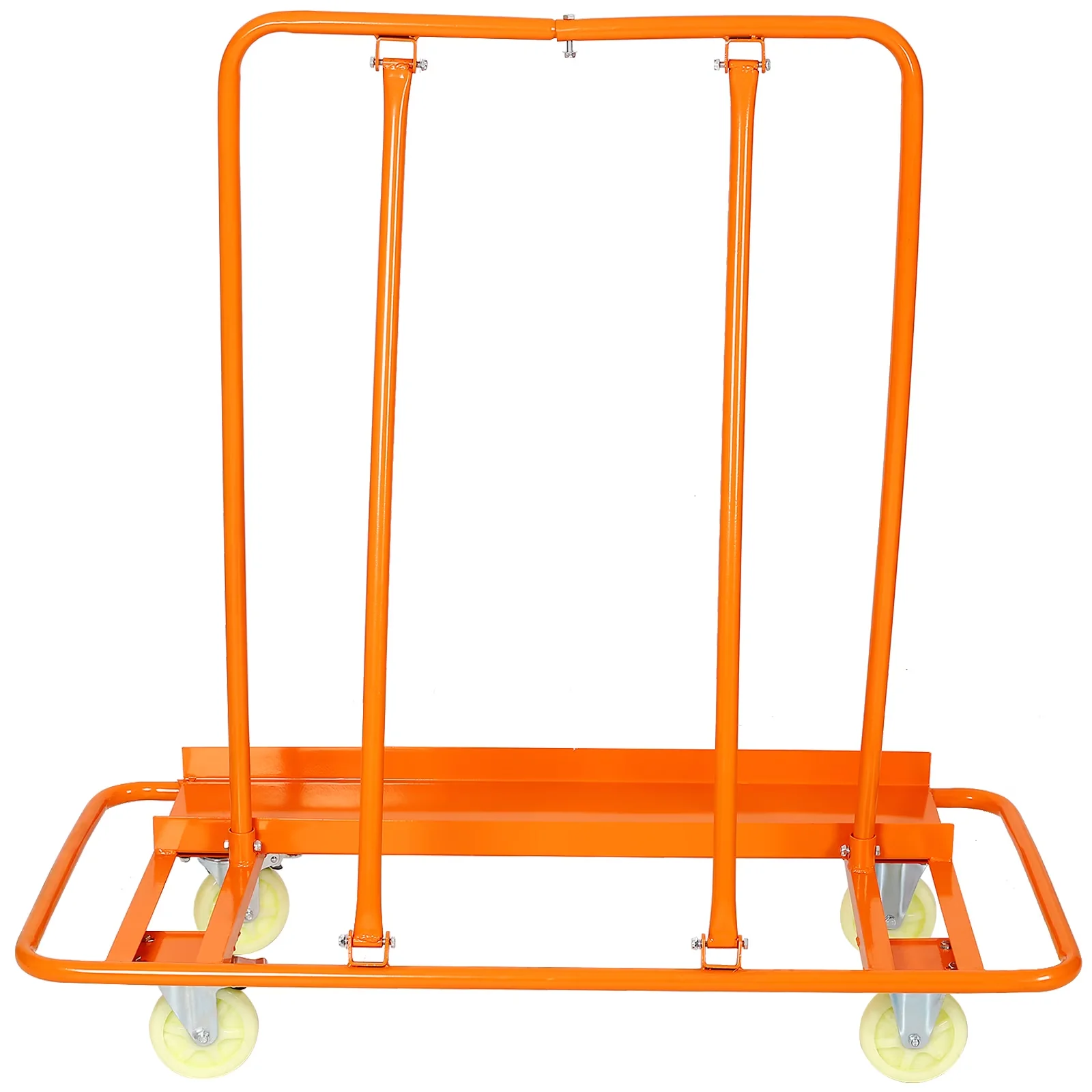 Innovative Push Mower with Heavy Duty, Swivel, brake - Steel Orange - Sleek Profile Model 99055E