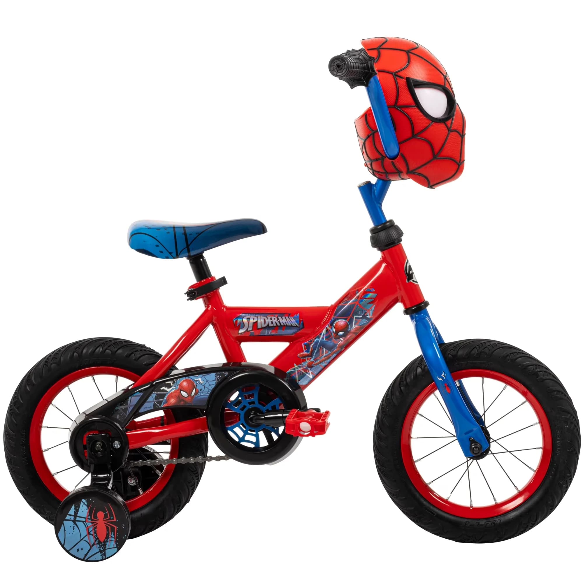 Professional Kids Bike with Training Wheels, Red, 12" Marvel Spider-Man Kids' - Red Model B52E15