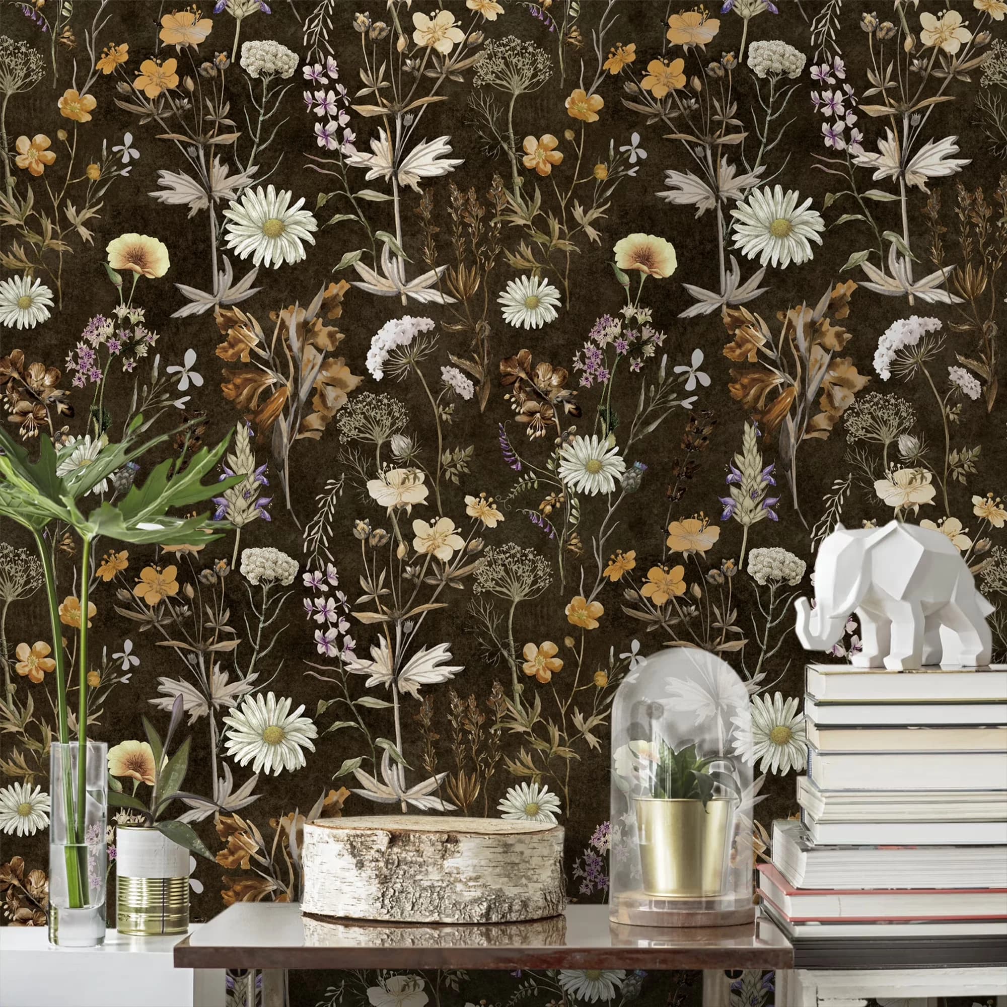 Wallpaper Premium with Removable, Coverage: 14.5 square feet - Polyvinyl Multicolor Model 129939