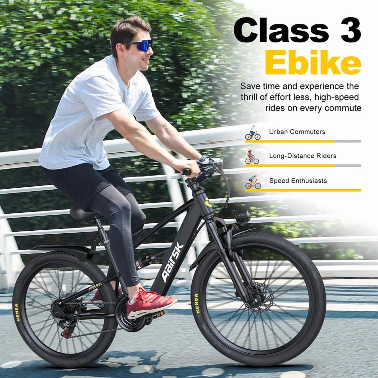 Stylish Electric Bike with Battery, 748W, Adjustable Speed - Black for Daily Use Model 03FEC1