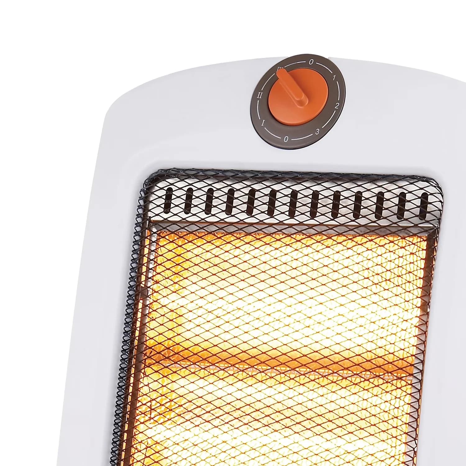 Stylish Portable And Electric Space Heater with 1000W, Automatic Shutoff - White Model 0C60DC