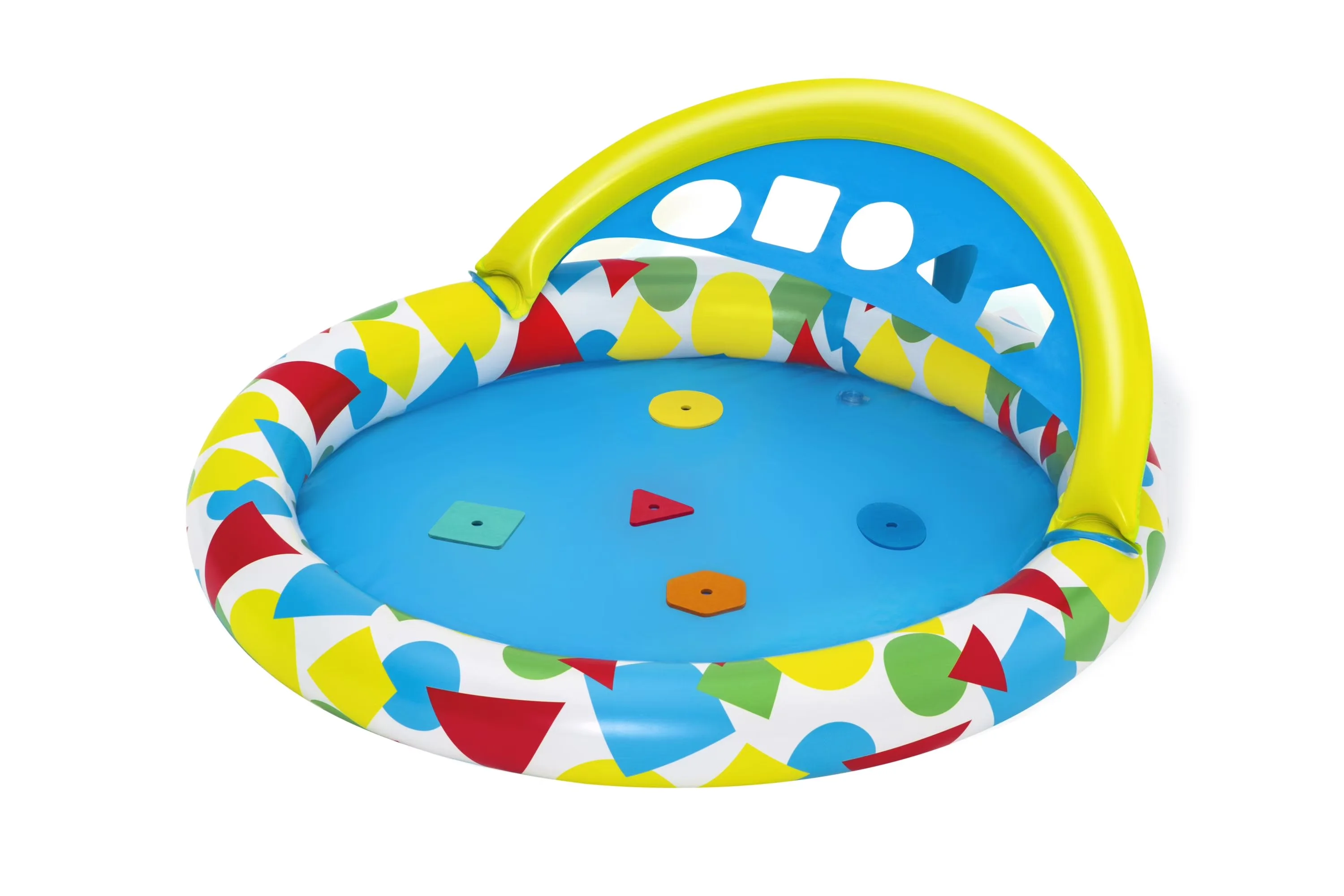 Modern Inflatable Pool with Splash & Learn Kiddie 47” x 46” x 18”, Perfect for kids, ages 4+ months, Quick and easy setup process -... Model 850729