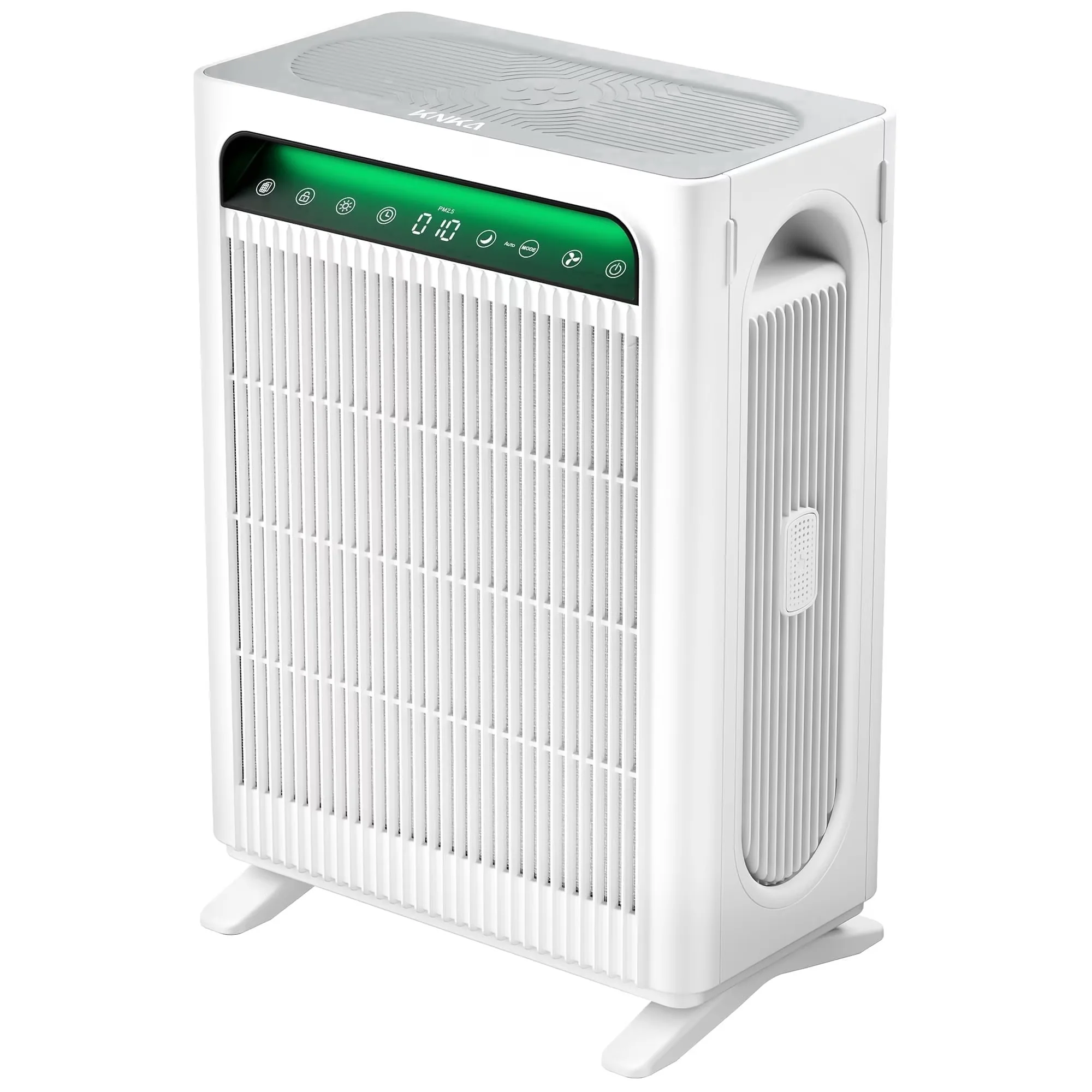 Compact Air Purifier with Variable Speed, Filter Change Indicator - White for Home, Bedroom Model 8404CD