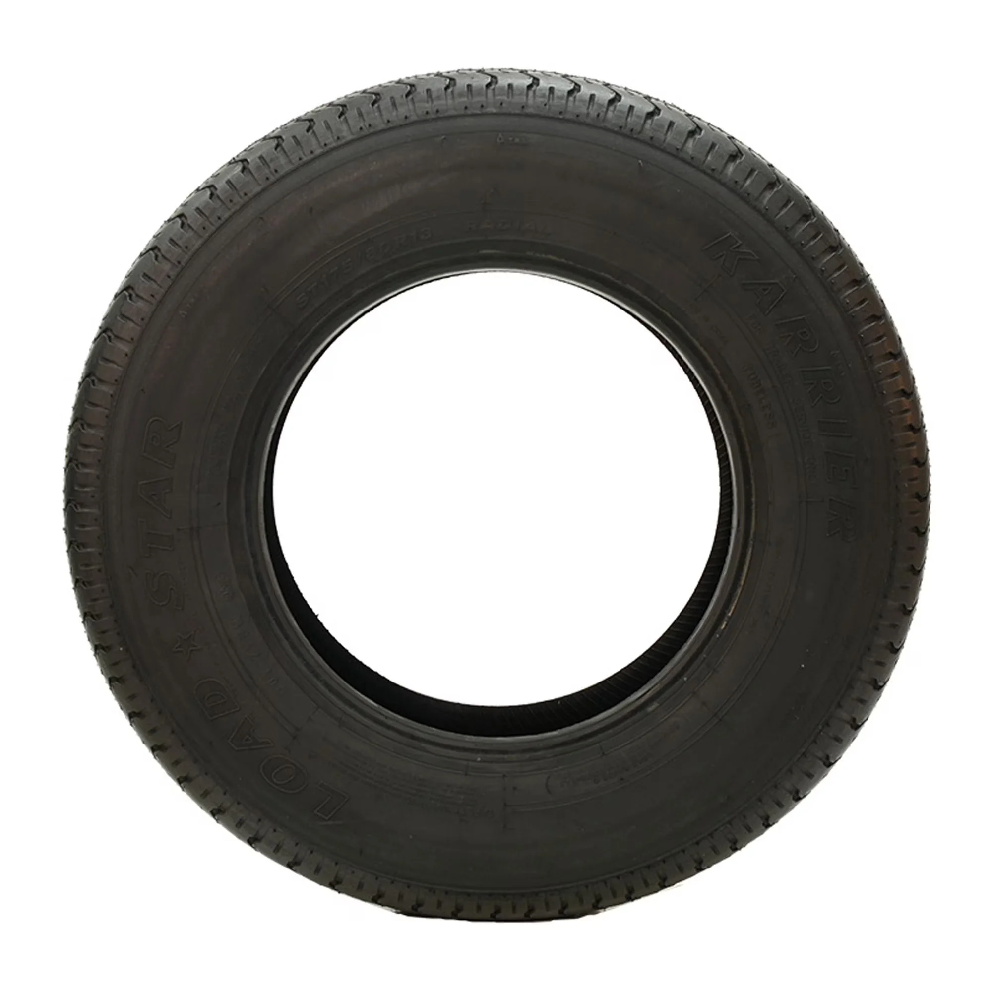 Trailer Tire Compact with Fits Multiple Makes And Models, Karrier ST205/75R15 D - Model 0B423E